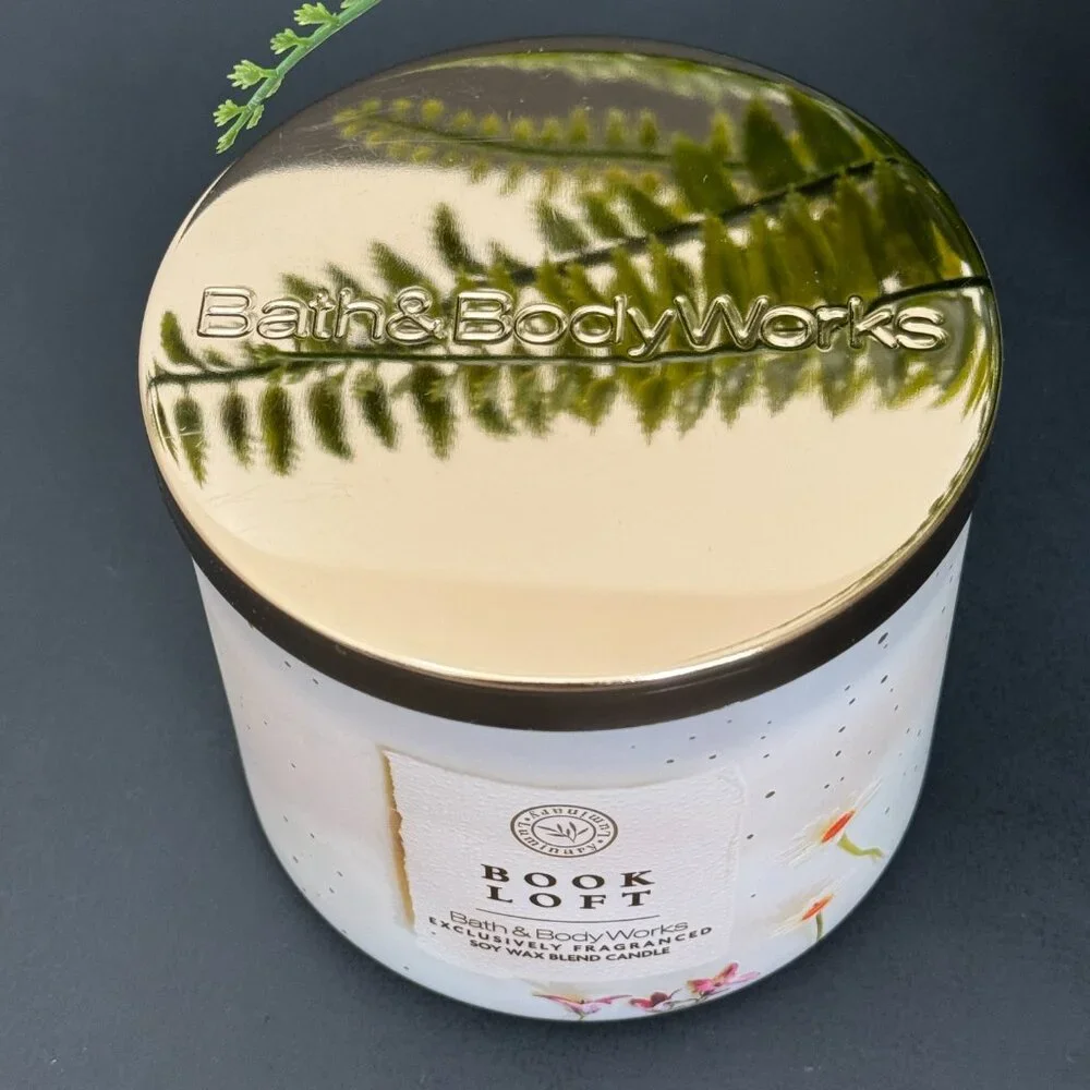 BBW Book Loft Bath & Body Works 3 Wick Candle